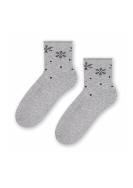Ponožky Steven art.099 Zimní vzor netlačený 35-40 růžová/lurex 35-37