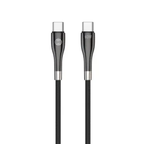 Forever Sleek Kabel USB-C (M) - USB-C (M) (60W) 1m černá (5900495082718)