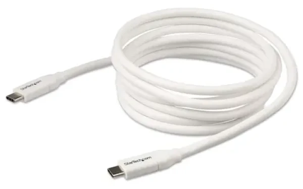 StarTech USB-C bílá / Napájecí kabel / PD 5A / 2m (USB2C5C2MW)