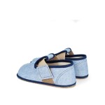 Barefoot chlapecké přezůvky Pegres, BF01 textil, modrá - 31