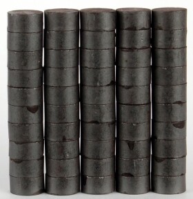 Magnety kulaté 10mm/50ks - šedé