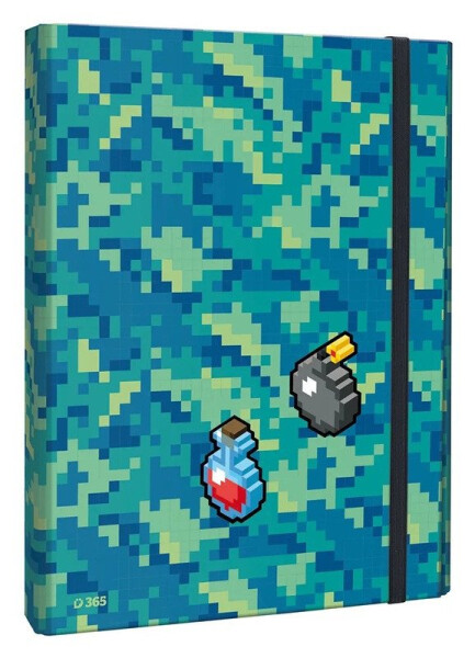 Box na sešity s klopou A4 Pixel Quest