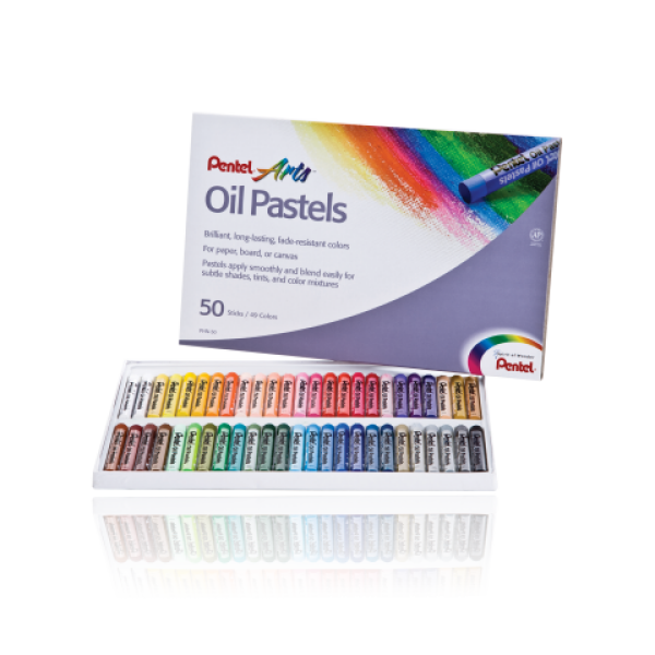 Pentel olejové pastely sada 50 barev