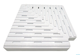 Astralpool Rohová deska 90° k přelivovému kanálu výška 22 mm, šířka 195 mm, cena je uvedena za 1 ks