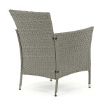 Zahradní sestava 100x60x69cm, polyratan, šedá, AZS-A1442 GREY