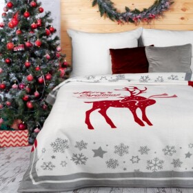 Oboustranná vánoční deka s jelenem Šířka: 150 cm | Délka: 200 cm Šířka: 150 cm | Délka: 200 cm