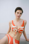 Dámská plavková podprsenka Summer Allure ORANGE bílooranžová M017 TRIUMPH ORANGE