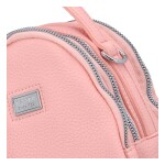 Zajímavá dámská koženková crossbody Kris, růžová