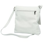 Stylová dámská kožená crossbody taška Carlon, bílá