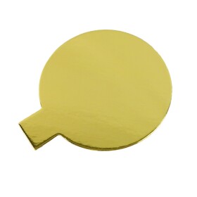 Cake star Podložka pod minidezerty zlato-stříbrná kruh 10 cm