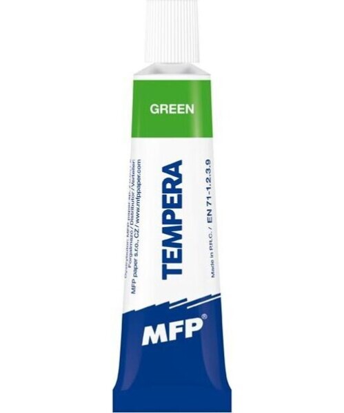 Temperové barvy 12ml zelená