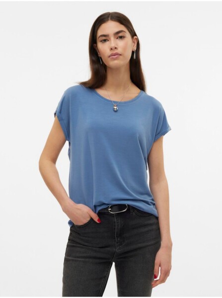Modré dámské basic tričko Vero Moda Ava dámské