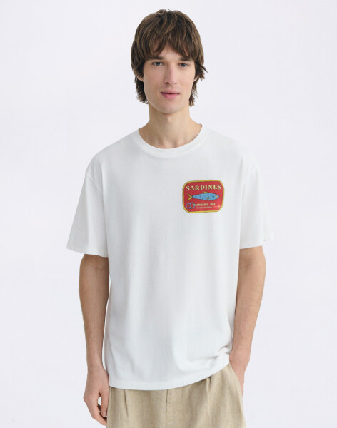 Tričko Thinking MU Sardines Aaron Tee WHITE