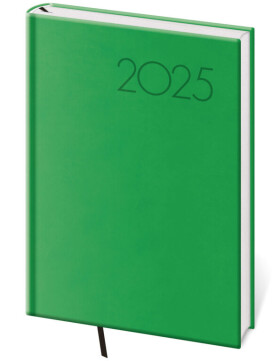 Denní diář 2025 A5 Print Pop světle zelený