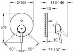 GROHE - Concetto Baterie pod omítku pro 2 spotřebiče, chrom 24054001