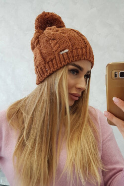 Stefania fleecová čepice K278 světle hnědá UNI