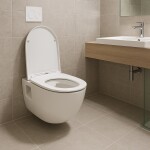 OLSEN SPA - Závěsné WC TIBERA RIMLESS, se sedátkem Soft-close, přiznaná montáž OLKZT1055