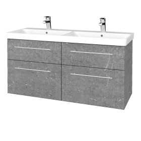 Dřevojas - Umyvadlová skříňka Q MAX SZZ4 120 - D20 Galaxy / Úchytka T02 / D20 Galaxy 332570B