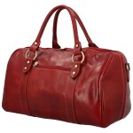 Luxusní kožená cestovní taška Doxia, červená