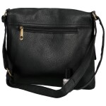 Trendy dámská koženková crossbody kabelka Joselyna, černá