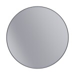 Erga Round, kulaté zrcadlo 100cm, černý rám, ERG-V01-ROUND-1010-BK