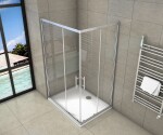 H K - Sprchový kout čtvercový, SIMPLE 110x100 L/P varianta, rohový vstup SE-SIMPLE110100