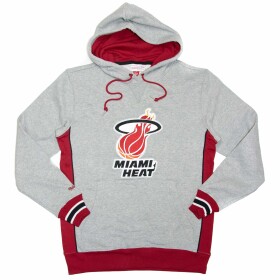 Mitchell & Ness Pánská mikina Miami Heat NBA Pinnacle Heavyweight Fleece Hoodie Velikost: S