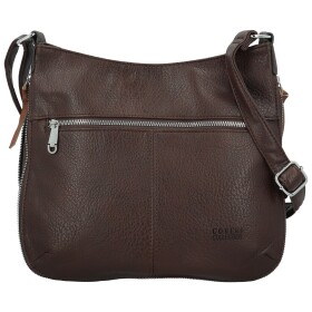 Módní dámská koženková crossbody kabelka Coveri Kisha, coffee