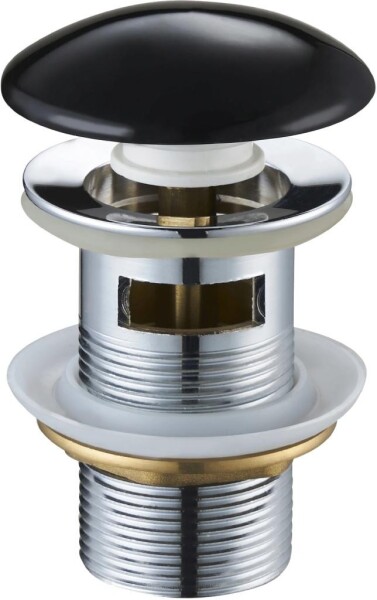 MEXEN - Zátka klik-klak s přepadem keramická černá 79920-75