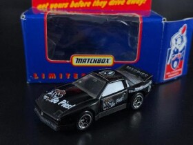 Matchbox Pontiac Firebird Racer " GO PIES / AFL FOOTY CARS " Australia