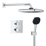 GROHE - Vitalio Comfort Sprchový set s termostatem pod omítku, 25x25 cm, 2 proudy, chrom 34882000