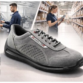 Polobotka pracovní TARGA N S1 šedá, ocelová špice Lemaitre 46 šedá