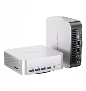 GEEKOM A9MAX stříbrná / AMD AI 9 HX 370 2.0GHz / 32GB DDR5 / 1TB SSD / Radeon 890M / W11P (GMA9MAXAI9HX370-321-)