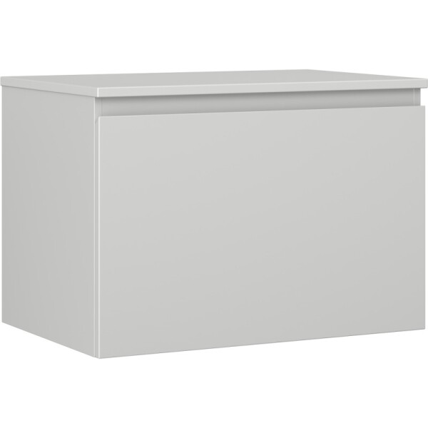 MEXEN/S - Orio koupelnová skříňka pod umyvadlo 70 cm s deskou, 1 šuplík, šedá mat 91A10-07047-1-BFC62