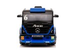 Mamido Dětský elektrický kamion Mercedes Axor LCD MP4 s návěsem modrý