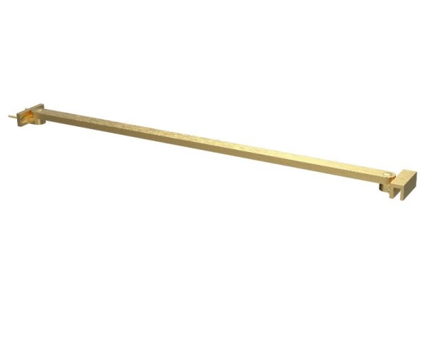 Erga Paris, rohová vzpěra pro sprchové zástěny o tloušťce skla 6/8/10 mm, délka 60cm, zlatá matná, ERG-V02-PARIS-BAR60-GB