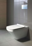 DURAVIT - DuraStyle Závěsné WC, sedátko SoftClose, Rimless, alpská bílá 45510900A1