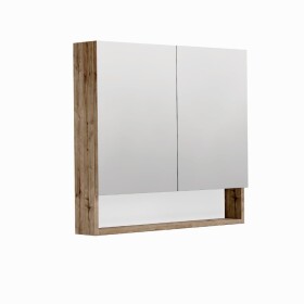 Zrcadlová skříňka SAT Cubeway 80x14x72 cm lamino dub wellington GALCU80DW GALCU80DW