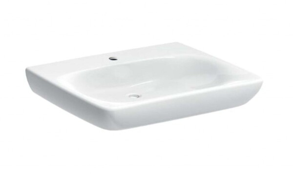 GEBERIT - Selnova Comfort Umyvadlo bezbariérové, 65x55 cm, bez přepadu, otvor pro baterii, bílá 500.188.01.7