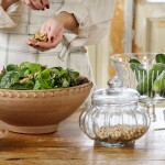 Strömshaga Skleněná dóza s víkem Emilia, čirá barva, sklo