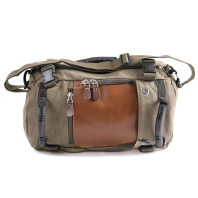 Textilní vintage batoh/ tailbag Desert retro zelený, 28L