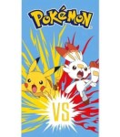 Jerry Fabrics Pokémon Fight AYM119597 plážová osuška modrá 70x140