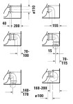 DURAVIT - ME by Starck WC kombi mísa, vario odpad, s WonderGliss, bílá 21720900001