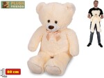 Plush Friends medvěd plyšový 80cm béžový s mašlí, Wiky, W062406