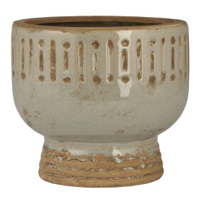 Ib Laursen Keramický obal na květiny Shaped Sif, šedá barva, keramika