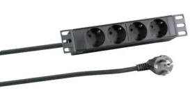EFB EK631DE.10 černá / PDU / 10" 1U / 4x CEE 7/3 / 16 A (EK631DE.10)