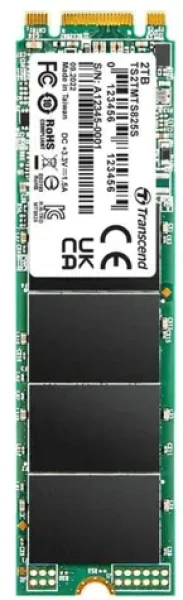 Transcend MTS825S 2TB / M.2 2280 SATA / RW: 560/500 MBps / IOPS: 55K/80K / MTBF 2.0mh / 3y (TS2TMTS825S)