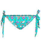 Aloha From Deer Teal Die Bikini Bows Bottom WBBB AFD572 Blue