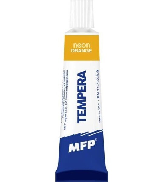 Temperové barvy 12ml NEON oranžová