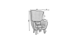Křeslo Arti látka: Monolith 37